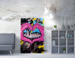 Wallity WY218 Lienzo Decorativo Multicolor 70 x 100 cm